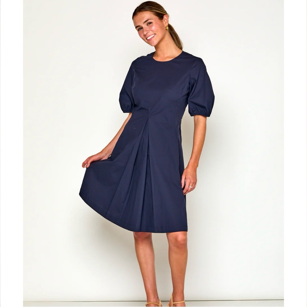 Sara Campbell Navy Midi Dress